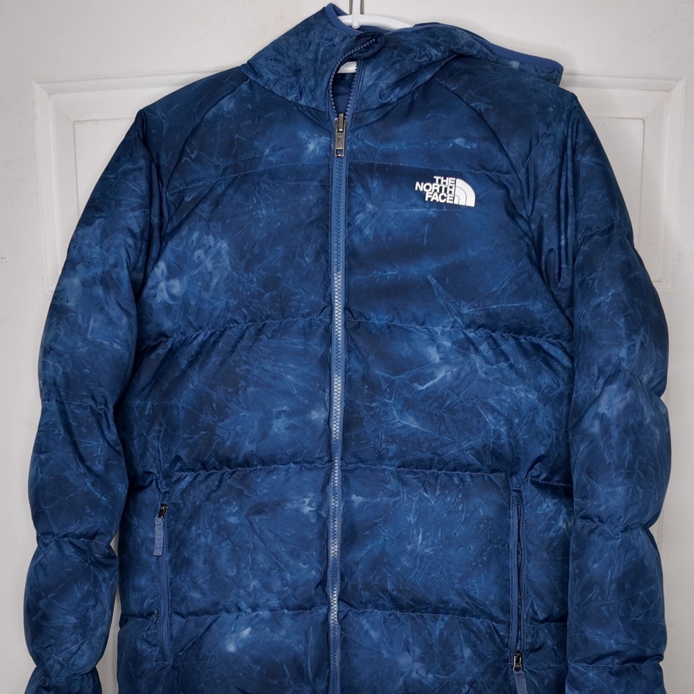 Puff Down Puffer Jacket - Blue Tie-Dye